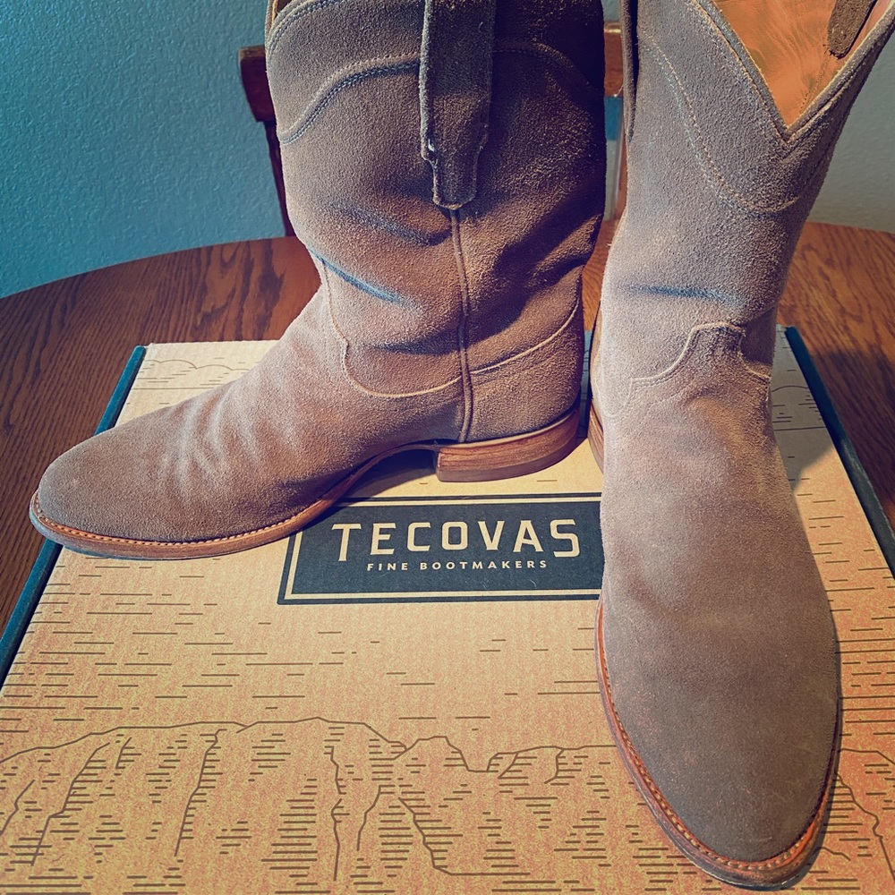 Tecovas Suede Roper Boots